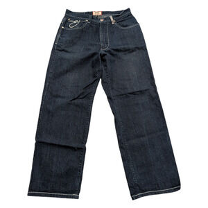 Y2k Enyce Relaxed Straight Leg Denim Embroidered Retro Jeans
